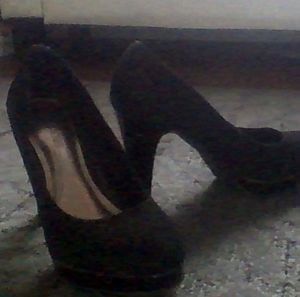 black heels